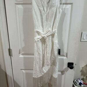 Lulu's White Asymmetrical Dress